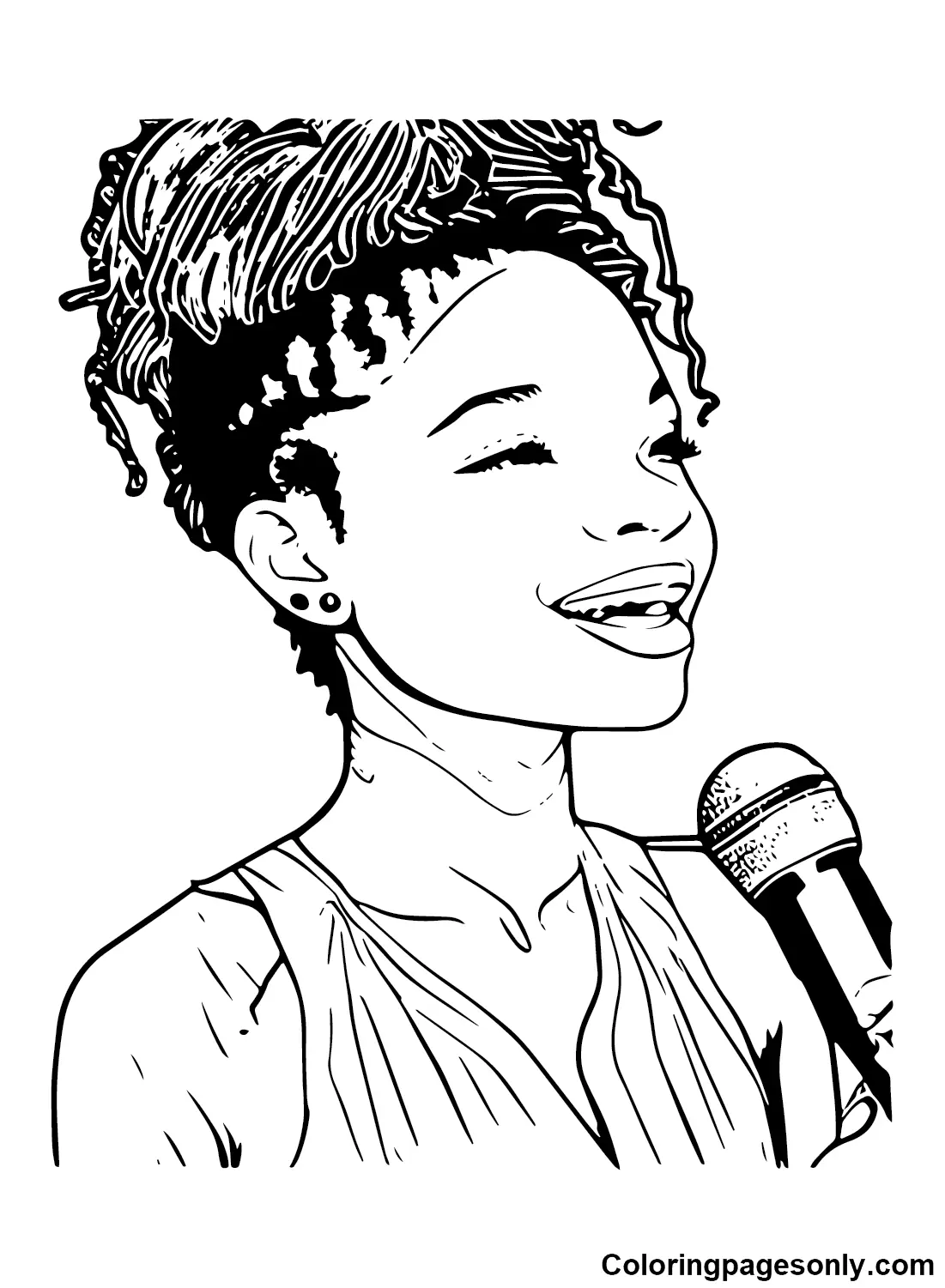 Halle Bailey Coloring Pages