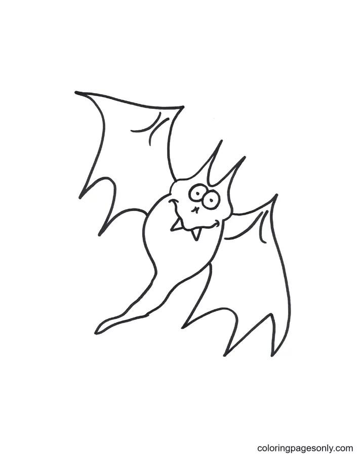 Ausmalbilder Halloween Fledermaus 44