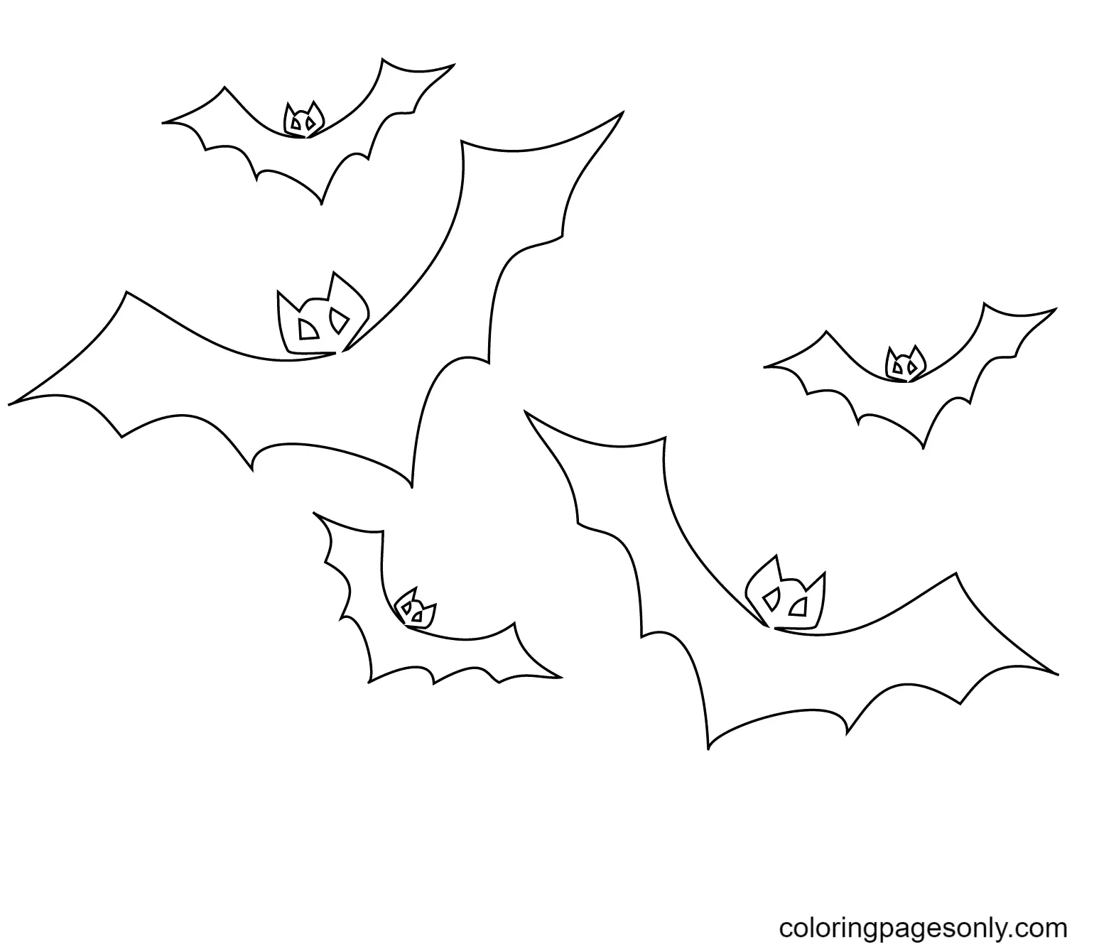 Ausmalbilder Halloween Fledermaus 46