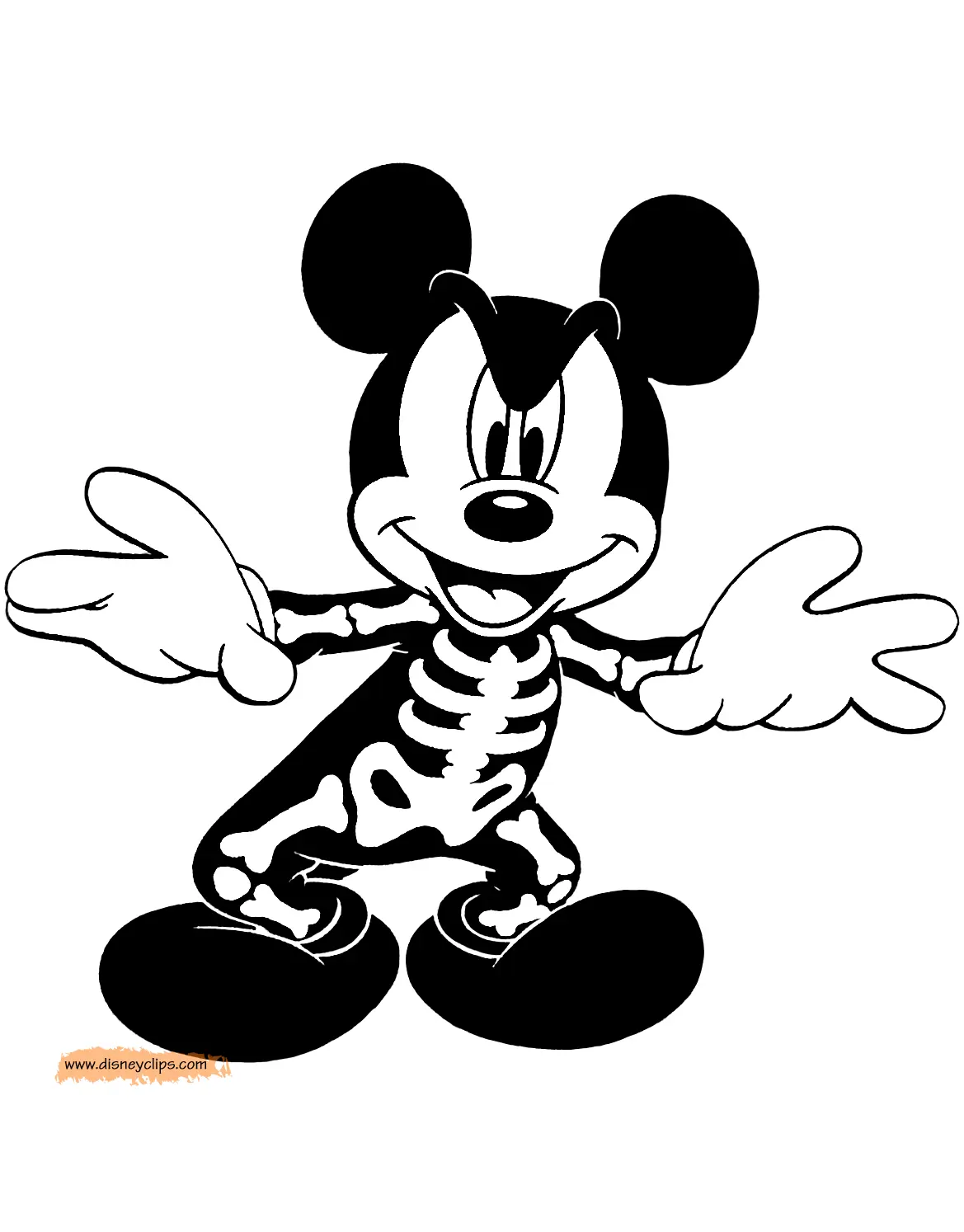Halloween Mickey Mouse Coloring Pages 17