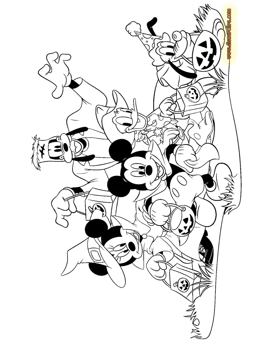 Halloween Mickey Mouse Coloring Pages 32