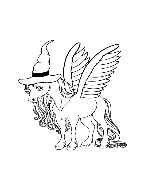 Desenhos de Unicornio de Halloween Para Colorir 5
