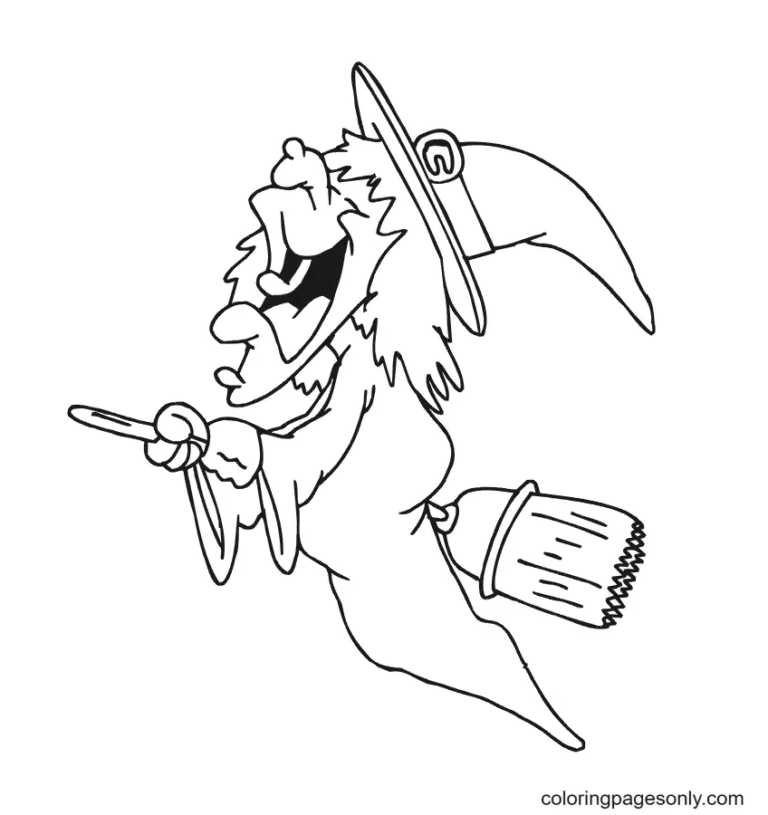 Halloween Witch Coloring Pages 56