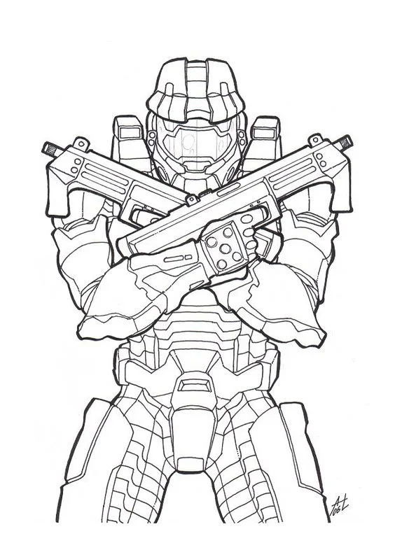 Halo Para Colorear 1