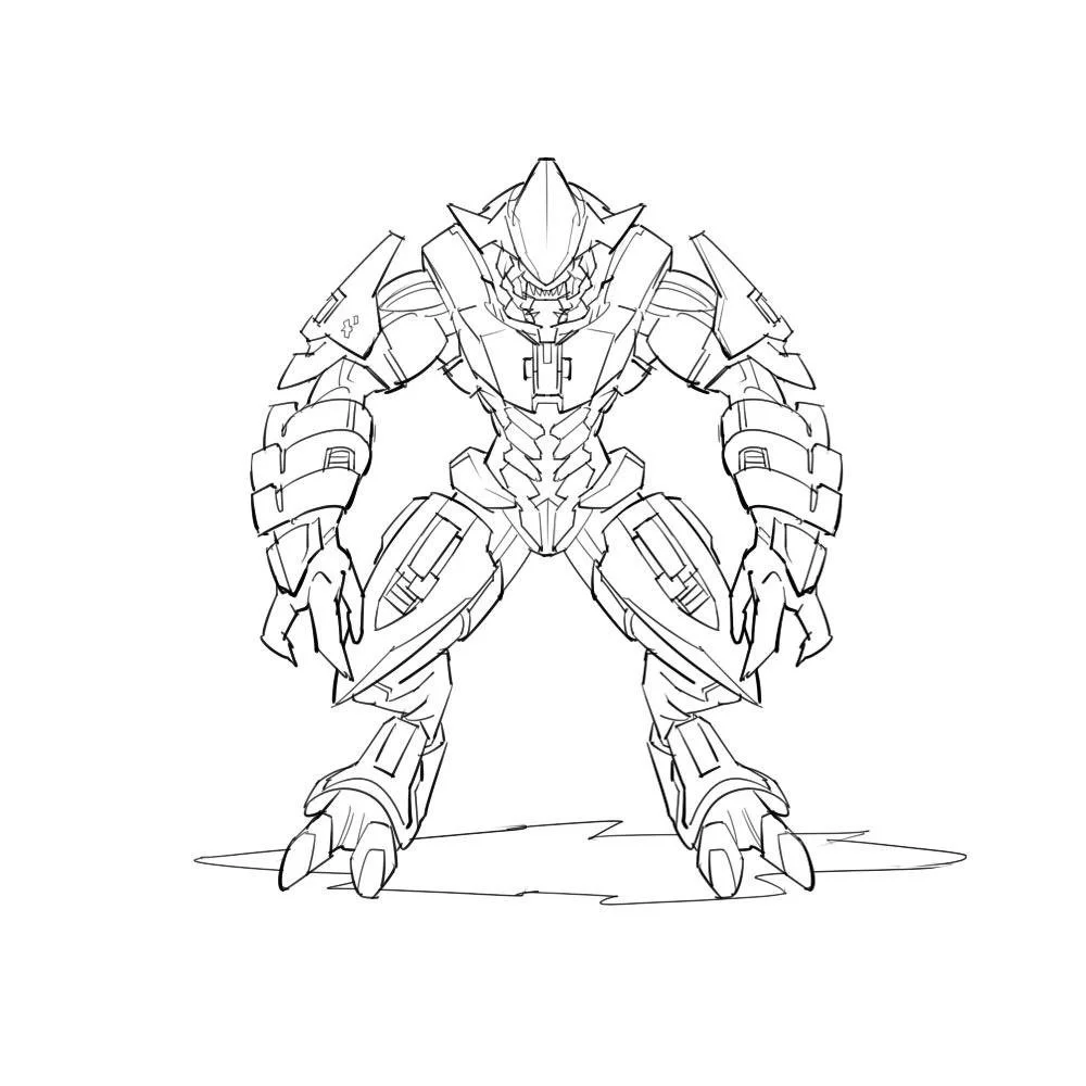 Halo Para Colorear 11