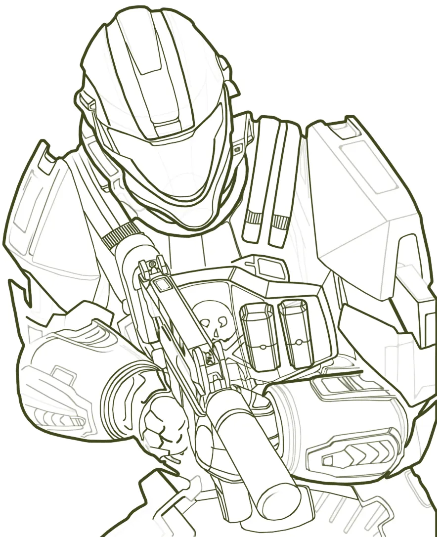 Halo Para Colorear 31