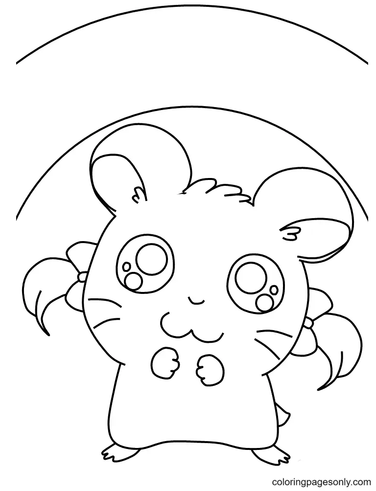 Desenhos de Hamster Para Colorir 42