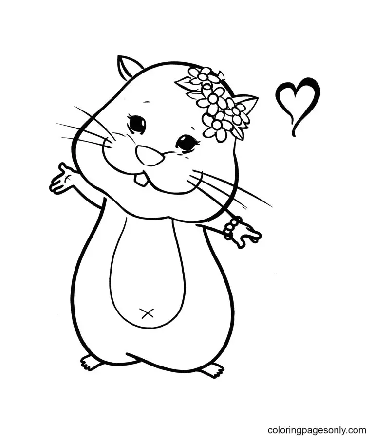 Hamster Coloring Pages 50