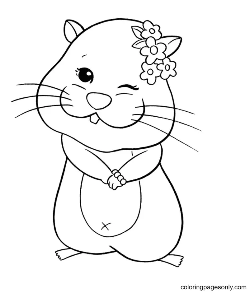Hamster Coloring Pages 55