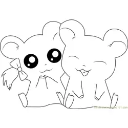 Hamtaro Para Colorear 1