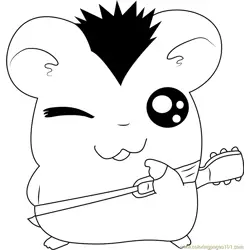 Hamtaro Para Colorear 4