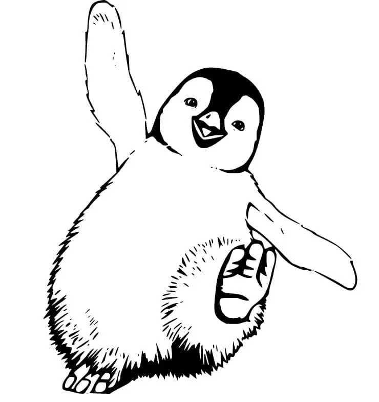Happy Feet Coloring Pages 12
