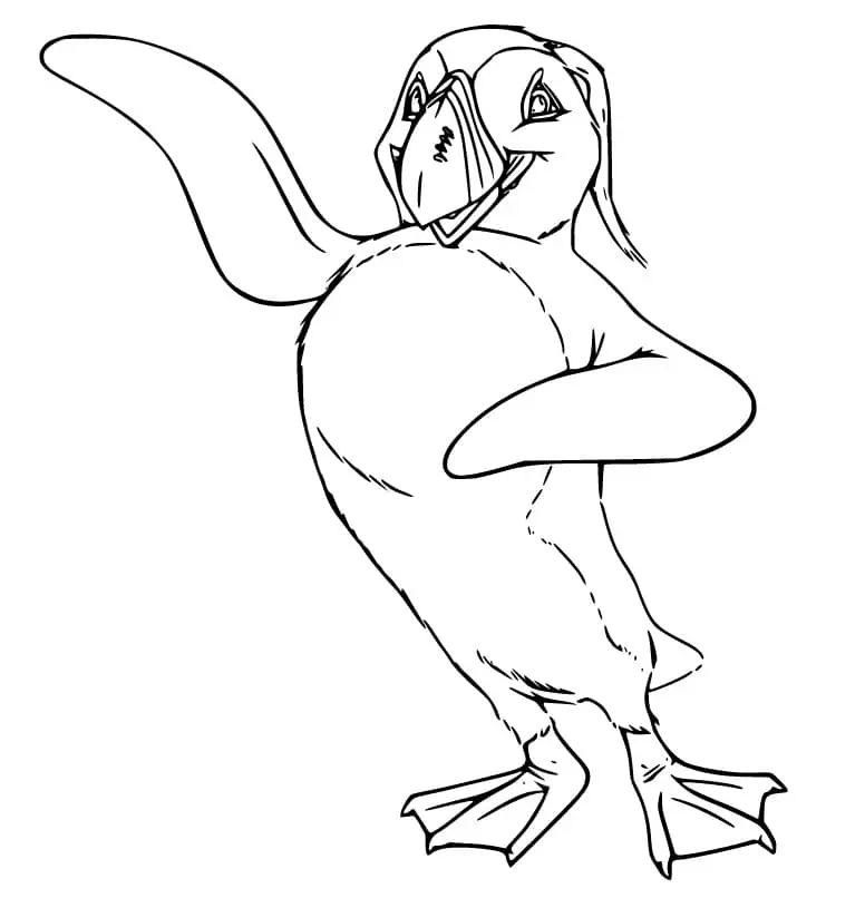 Happy Feet Coloring Pages 4