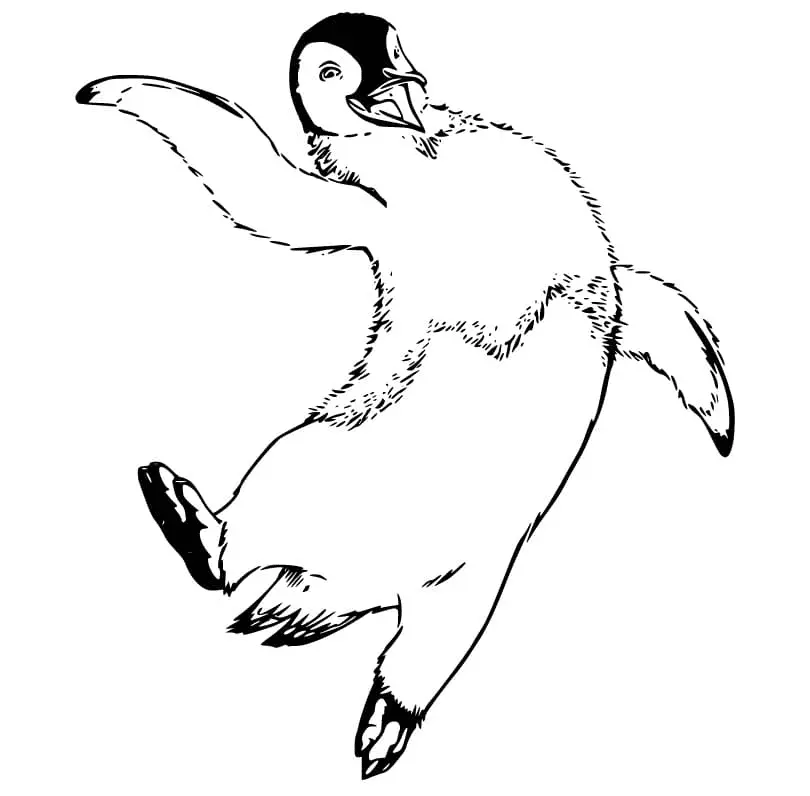 Happy Feet Coloring Pages 6