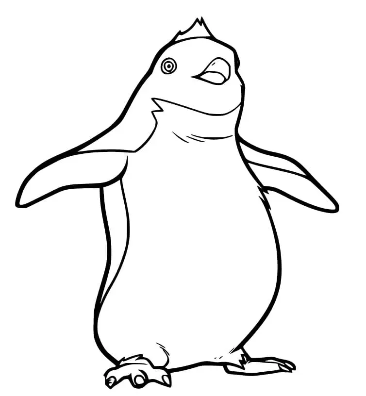 Happy Feet Coloring Pages 7