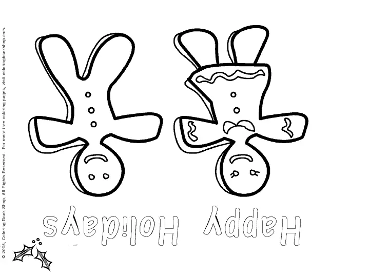 Happy Holidays Coloring Pages 12