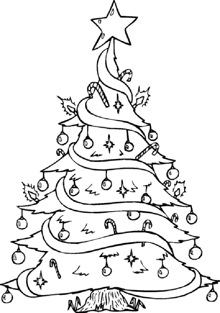 Hard Christmas Coloring Pages 12