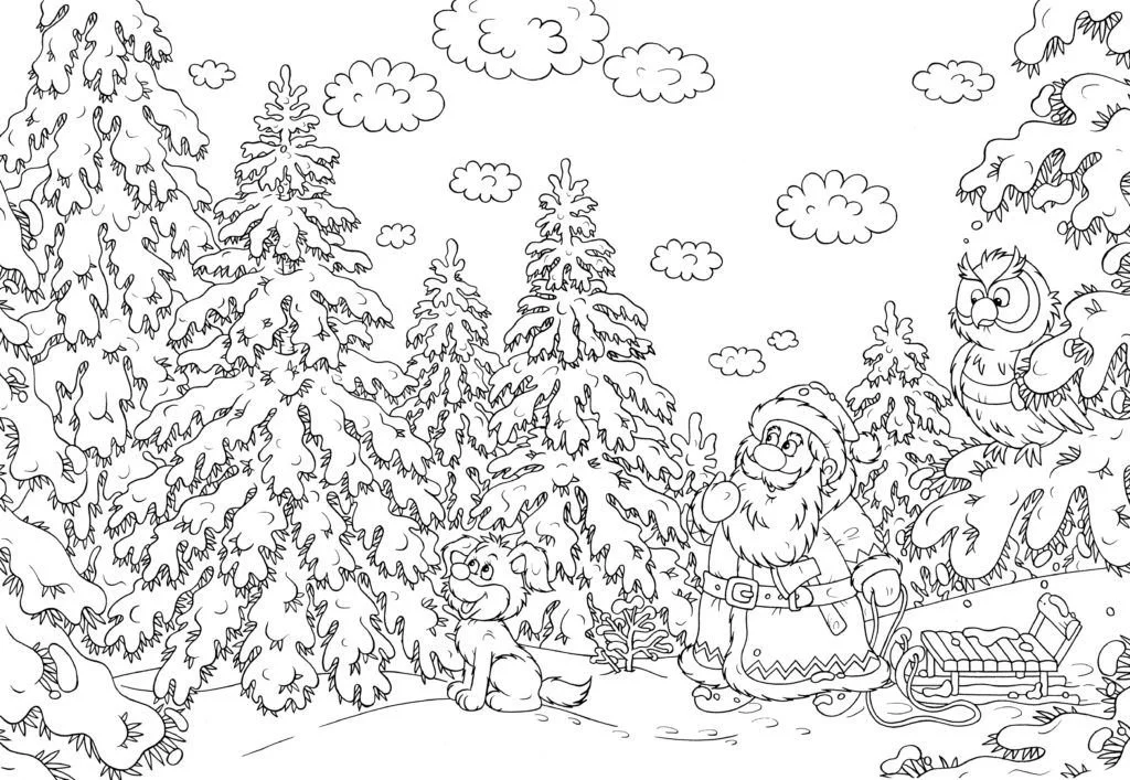 Hard Christmas Coloring Pages 19
