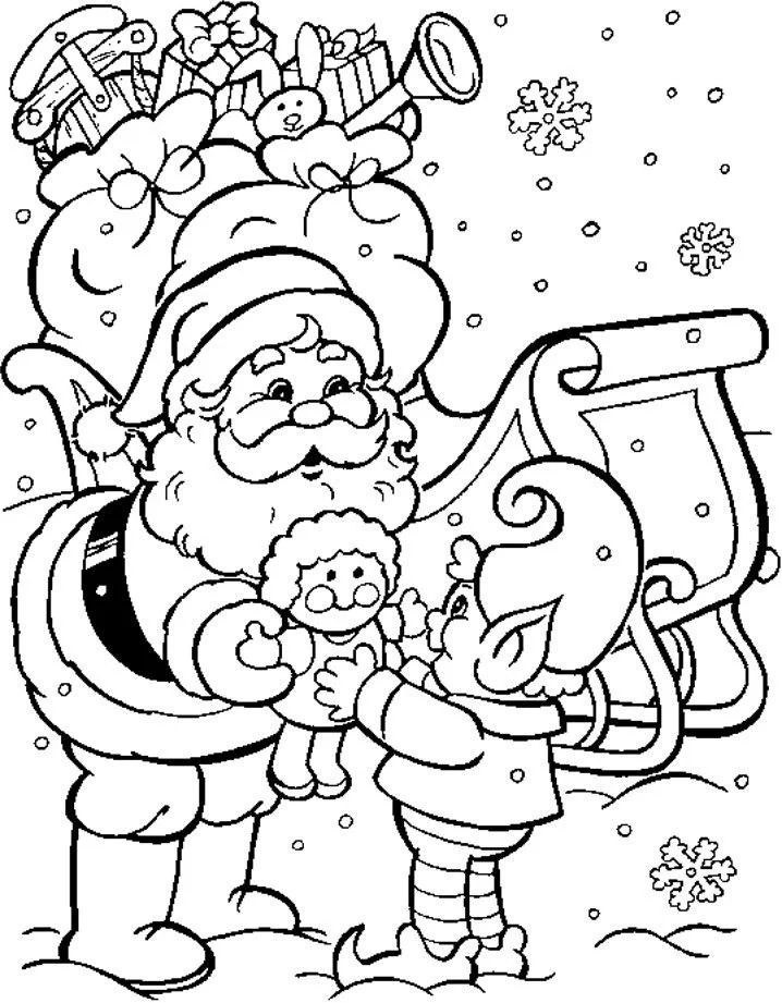 Hard Christmas Coloring Pages 20