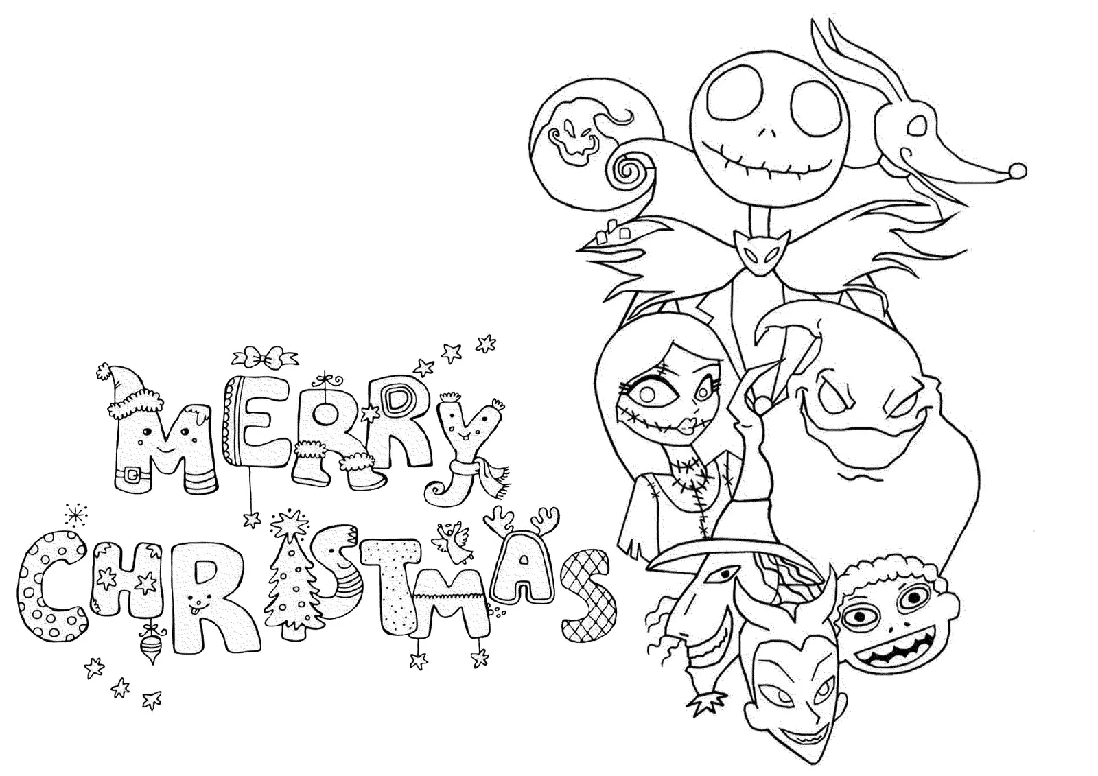 Hard Christmas Coloring Pages 24