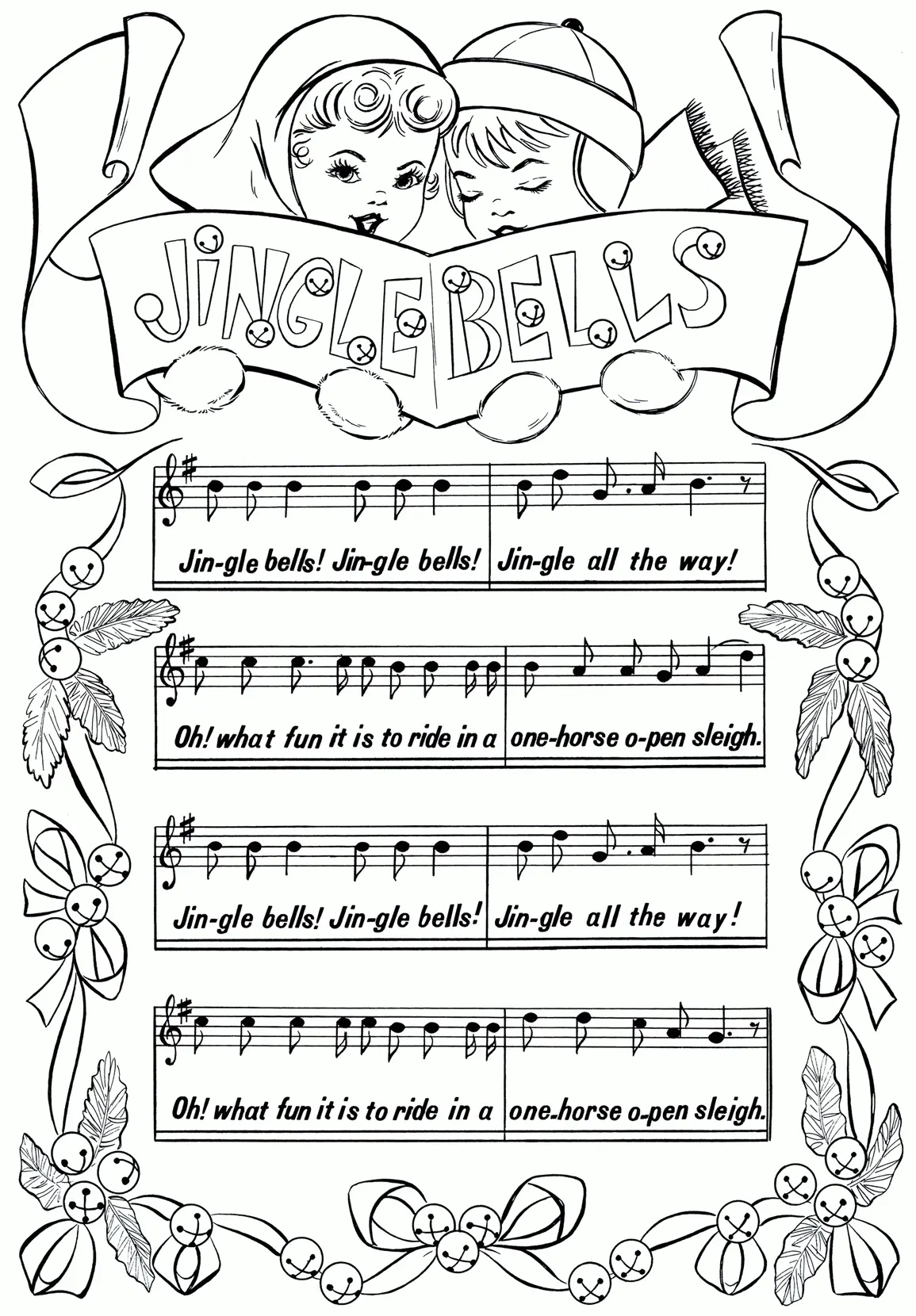 Hard Christmas Coloring Pages 26