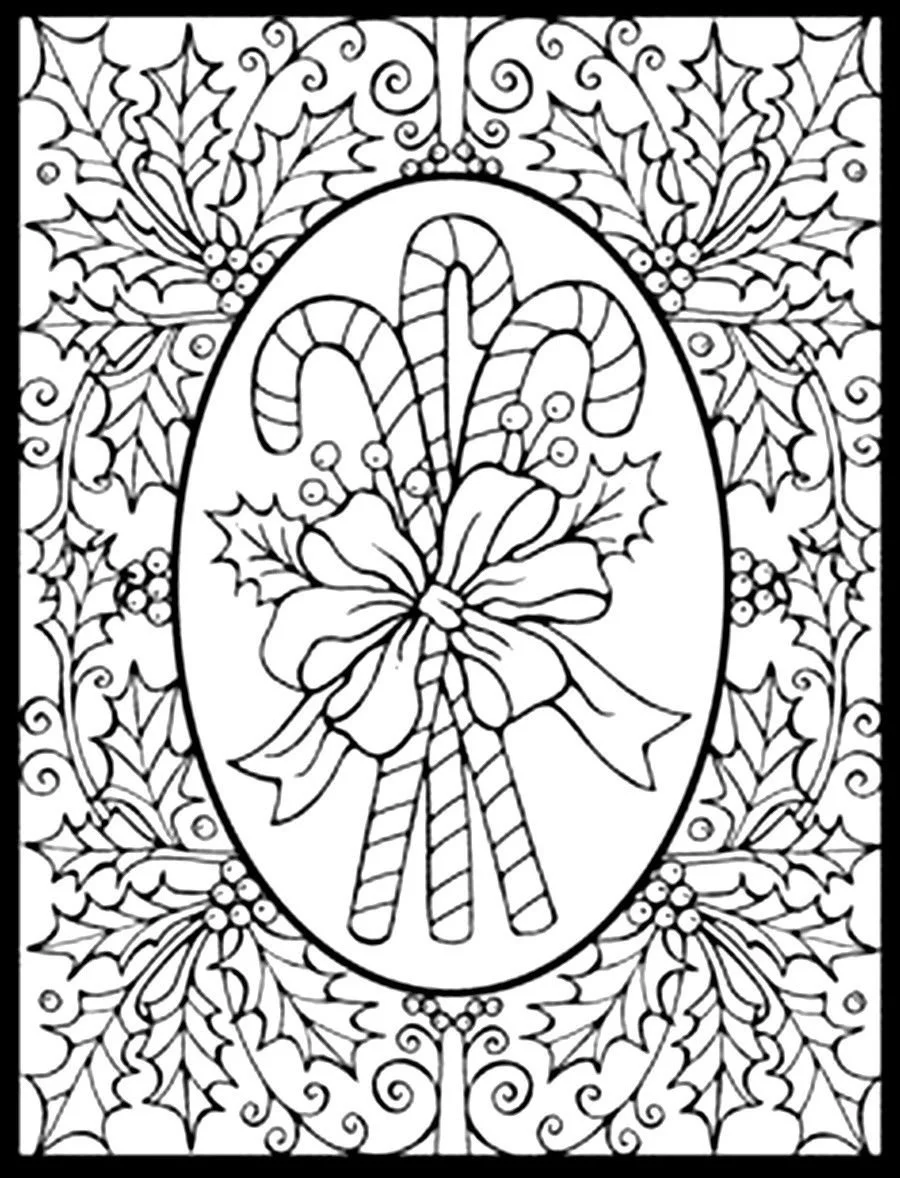Hard Christmas Coloring Pages 29