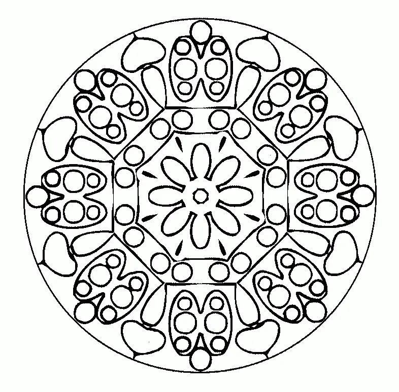 Hard Christmas Coloring Pages 7