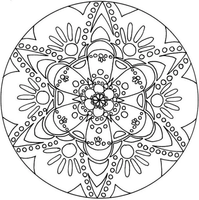 Hard Christmas Coloring Pages 8