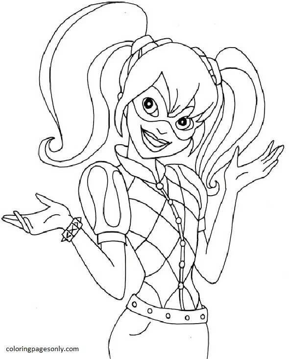 Harley Quinn Coloring Pages 12