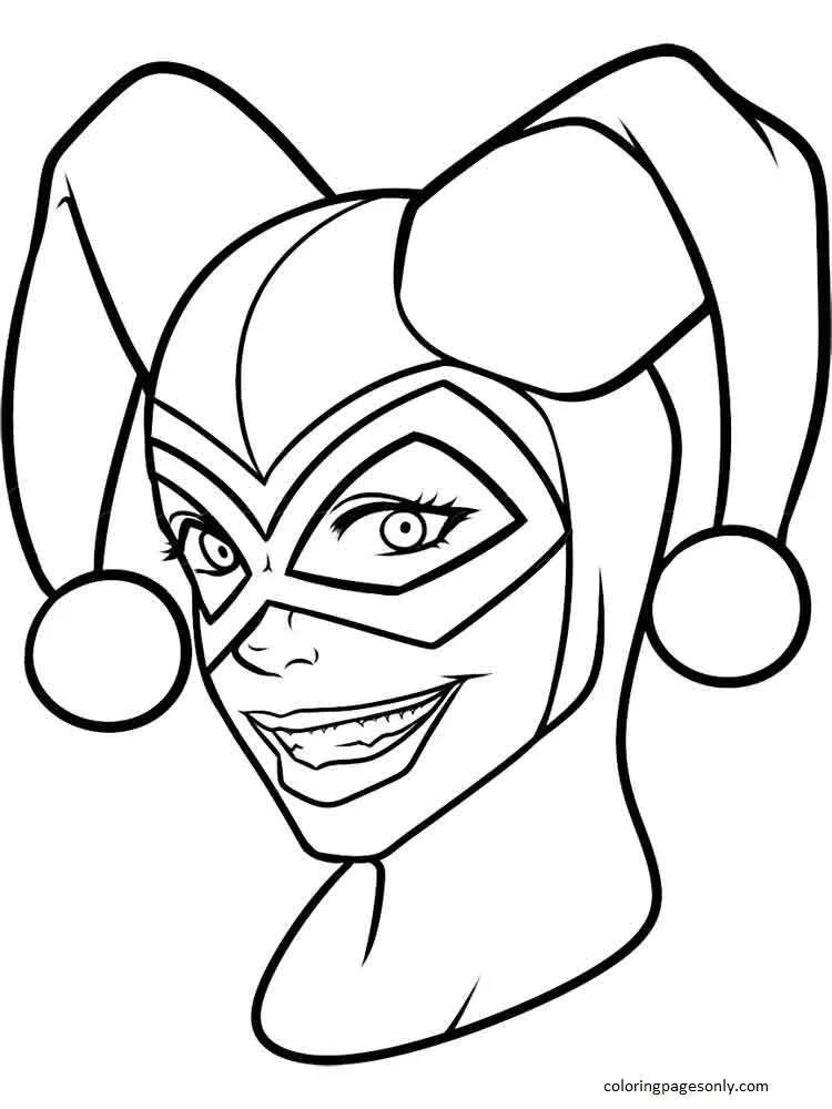 Harley Quinn Para Colorear 16