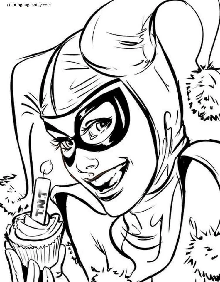 Harley Quinn Coloring Pages 20