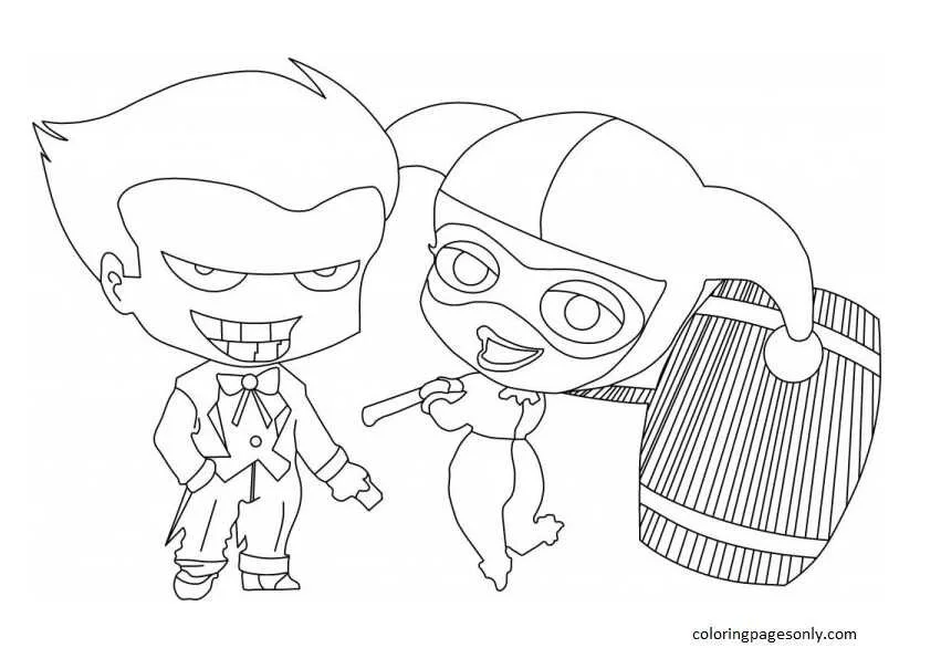 Harley Quinn Para Colorear 27