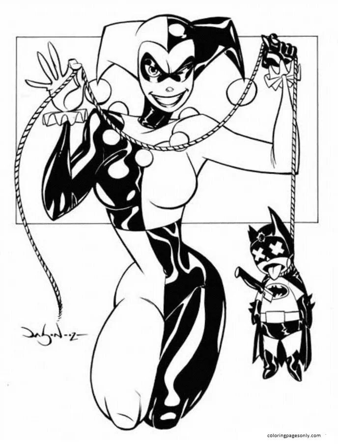 Harley Quinn Ausmalbilder 28