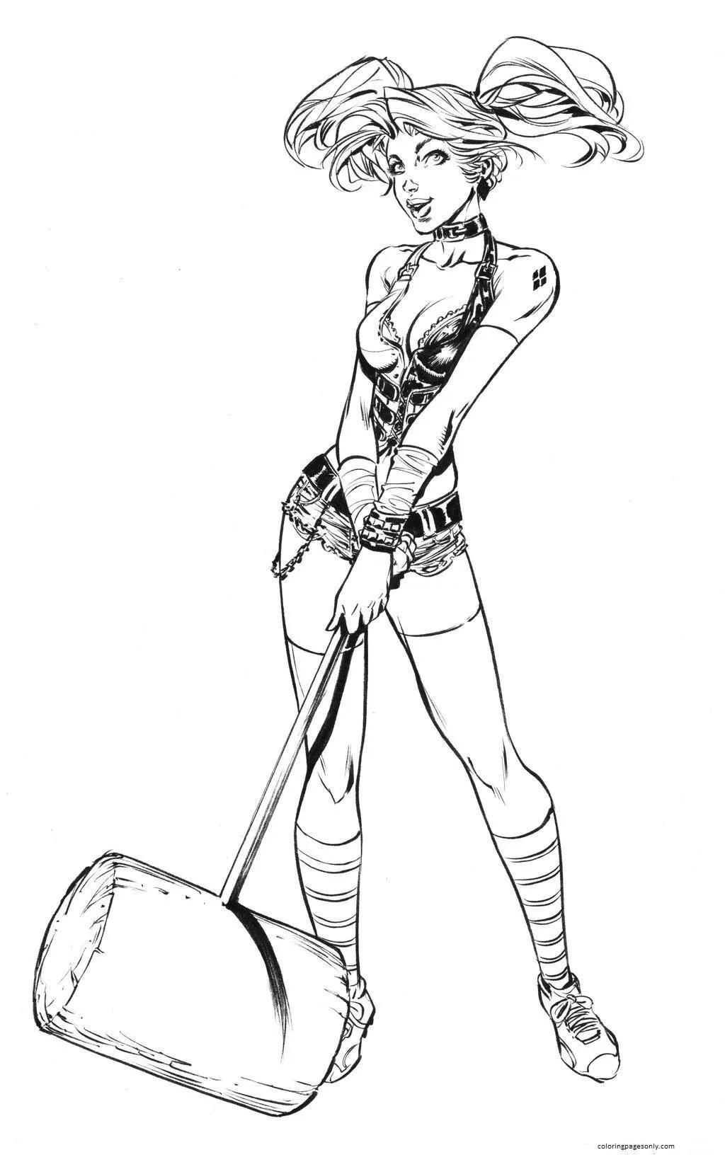 Harley Quinn Para Colorear 32