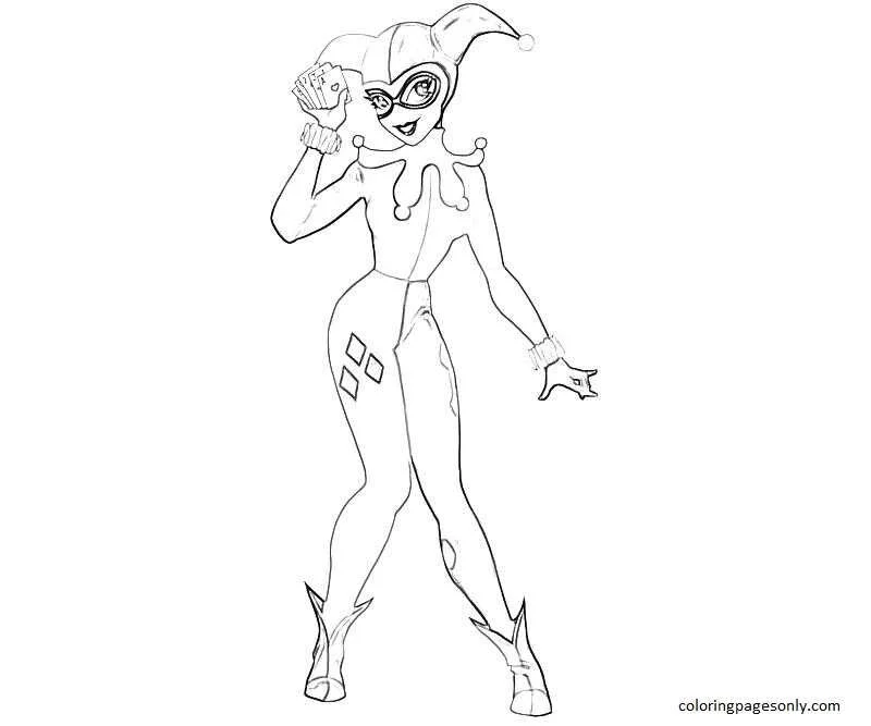 Harley Quinn Coloring Pages 38