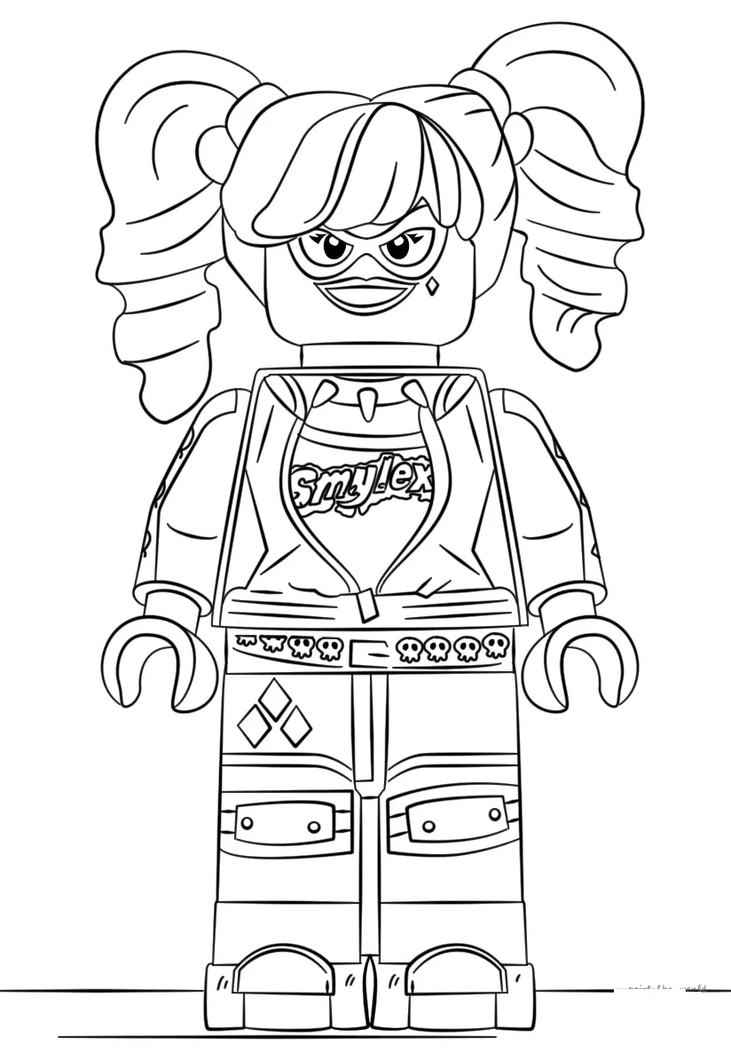 Harley Quinn Coloring Pages 6