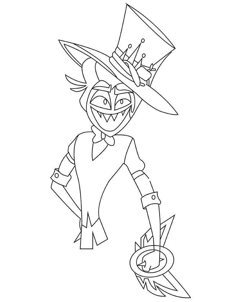 Hazbin Hotel Coloring Pages 17