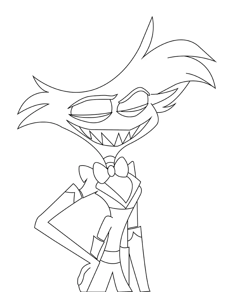 Hazbin Hotel Coloring Pages 26