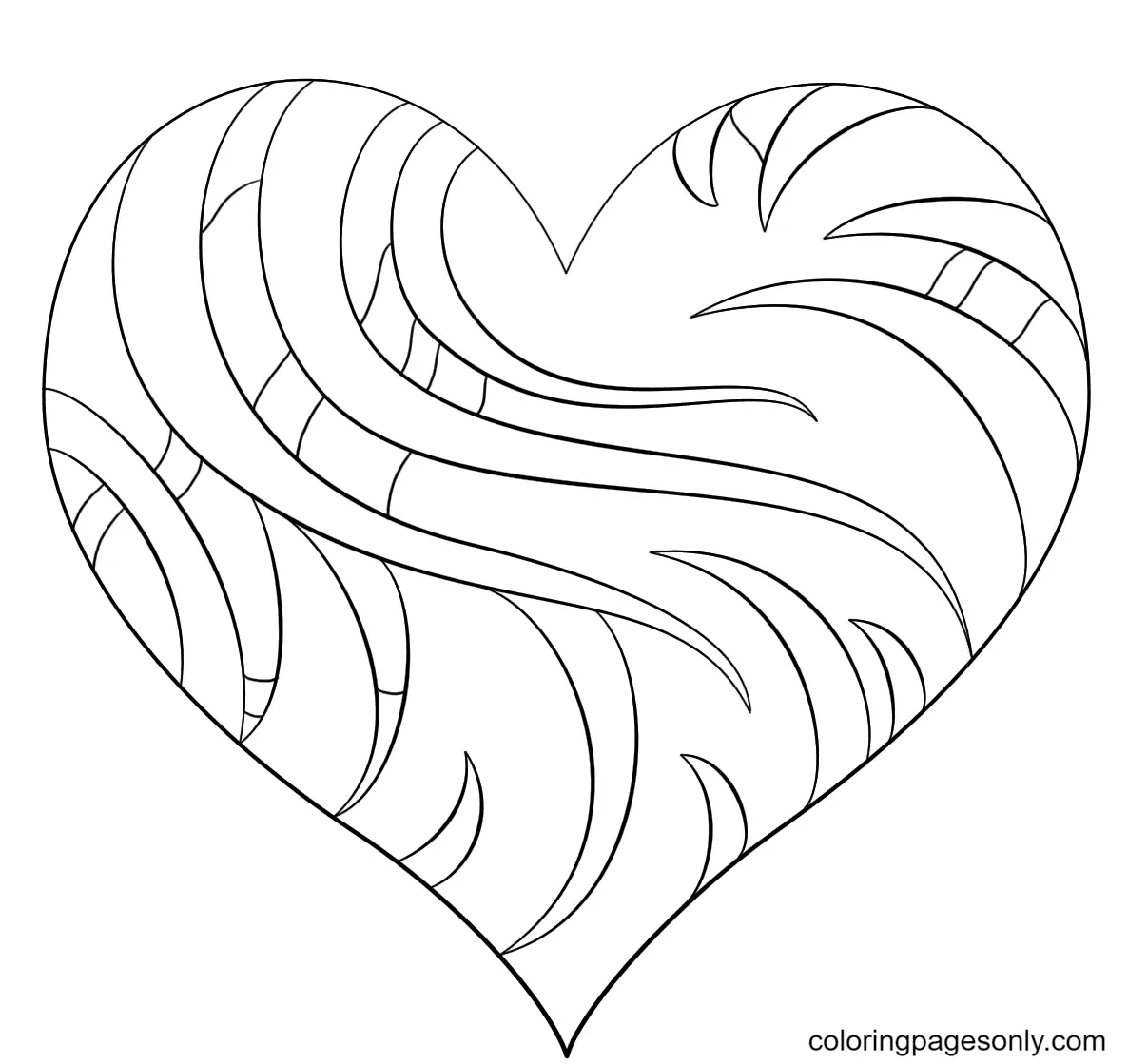 Heart Coloring Pages 29
