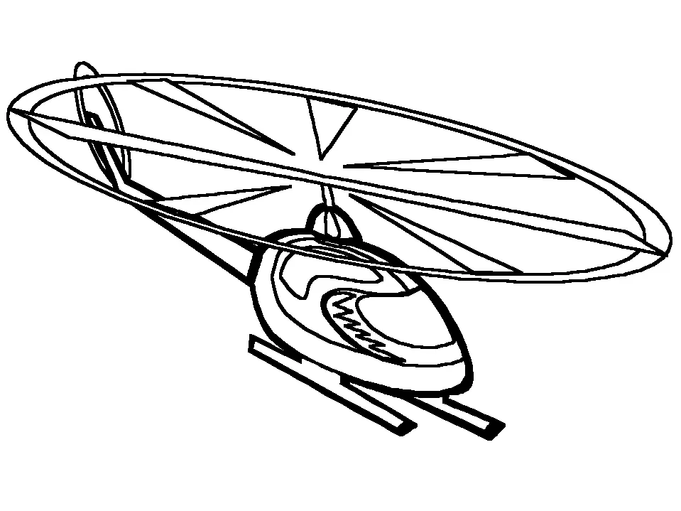 Helicopter Coloring Pages 43