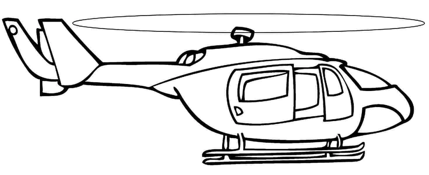 Helicopter Coloring Pages