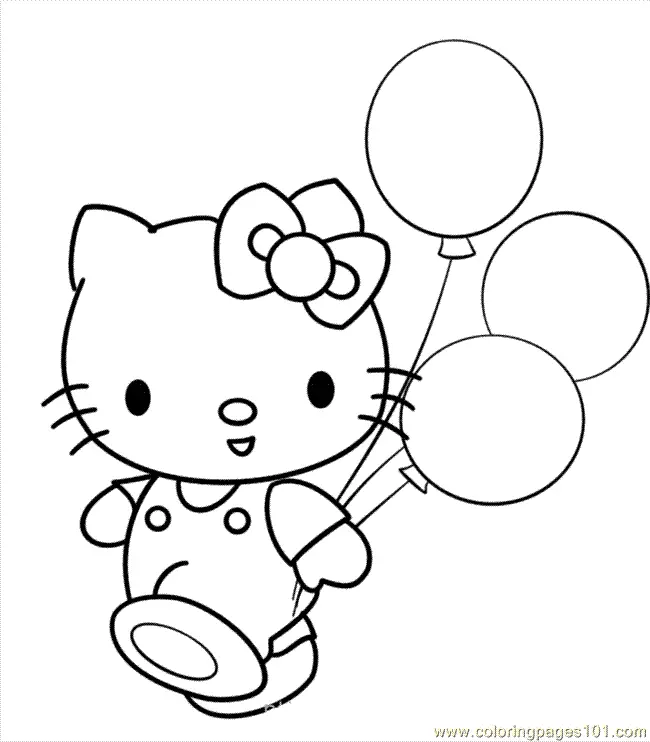 Hello Kitty Coloring Pages 48