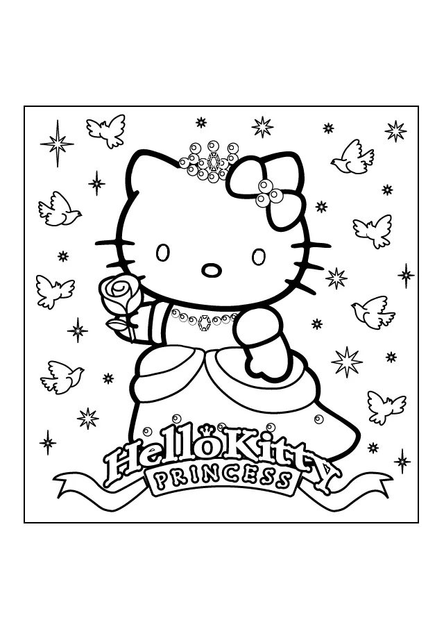 Desenhos de Hello Kitty Para Colorir 56