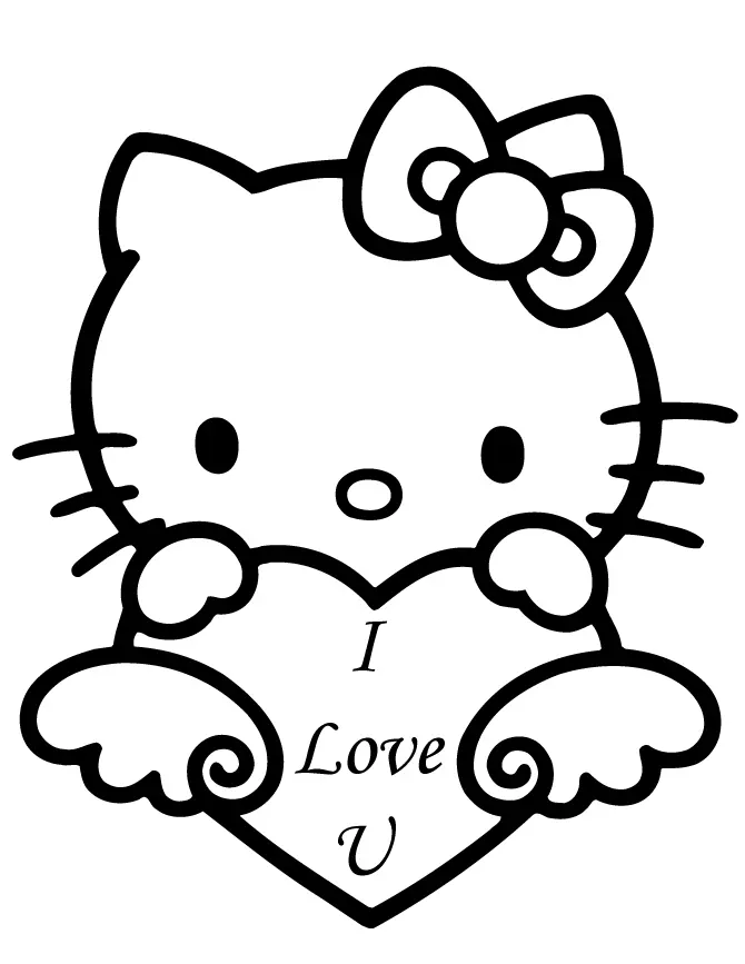 Desenhos de Namorados Da Hello Kitty Para Colorir 15