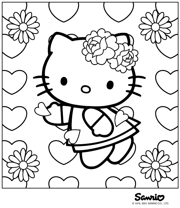 Desenhos de Namorados Da Hello Kitty Para Colorir 16