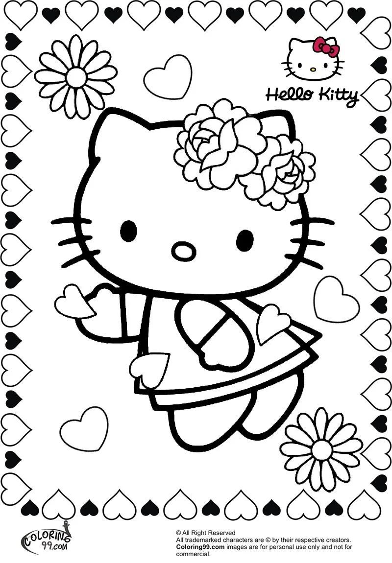 Desenhos de Namorados Da Hello Kitty Para Colorir 20