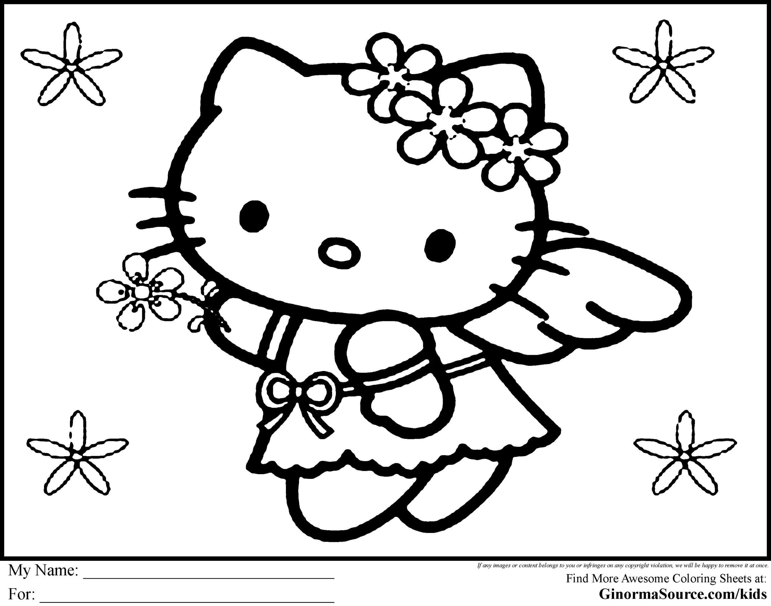 Desenhos de Namorados Da Hello Kitty Para Colorir 24
