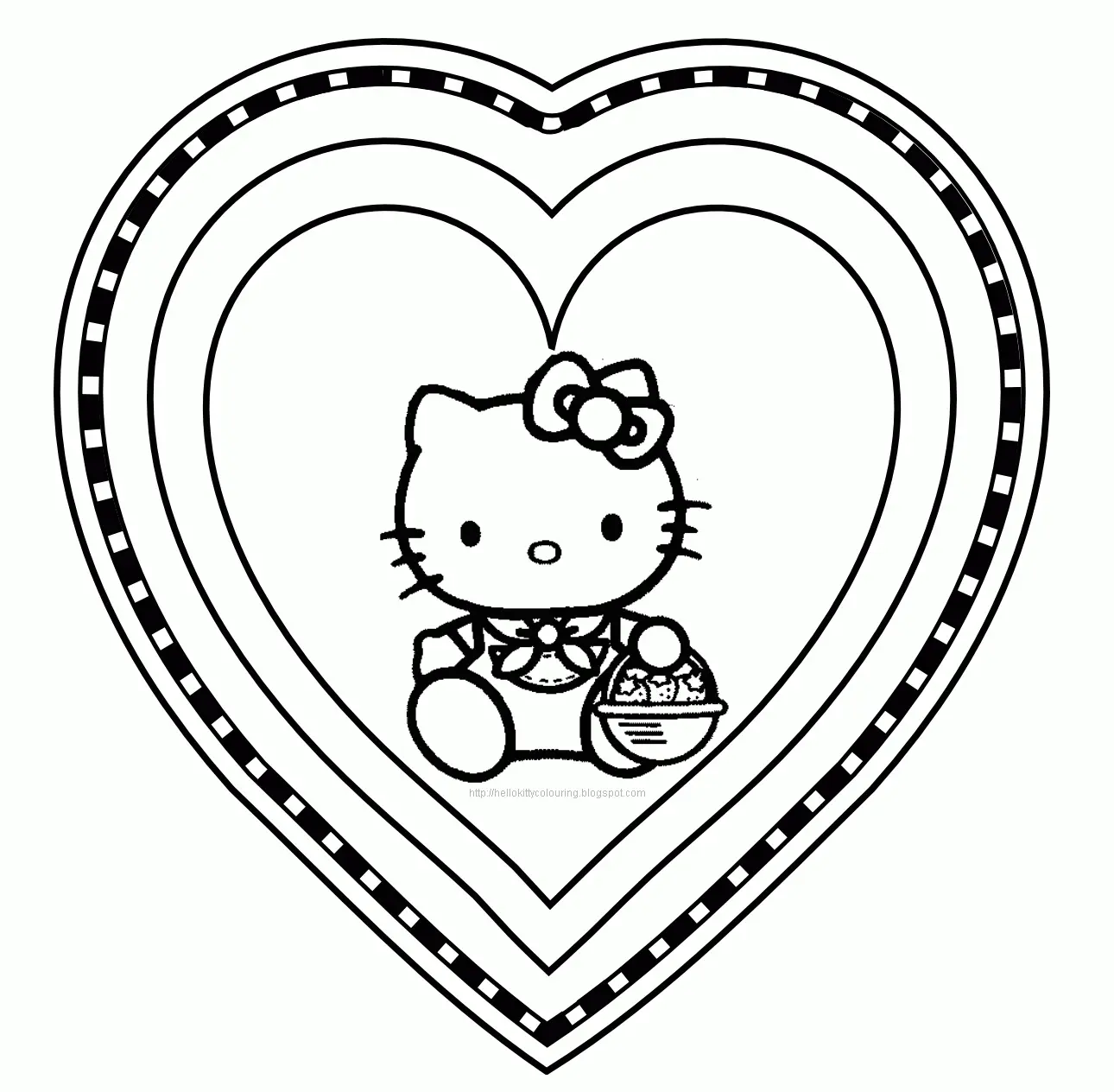 Desenhos de Namorados Da Hello Kitty Para Colorir 27