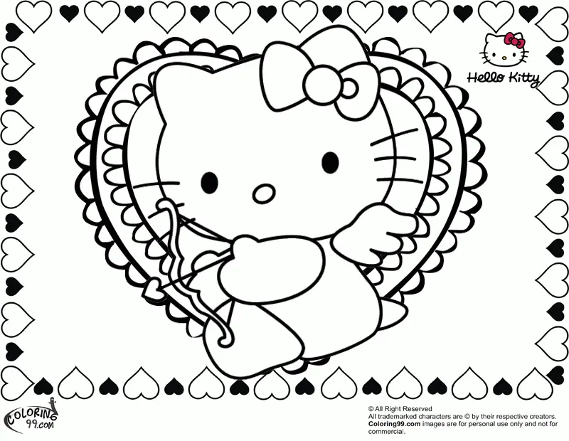 Desenhos de Namorados Da Hello Kitty Para Colorir 6