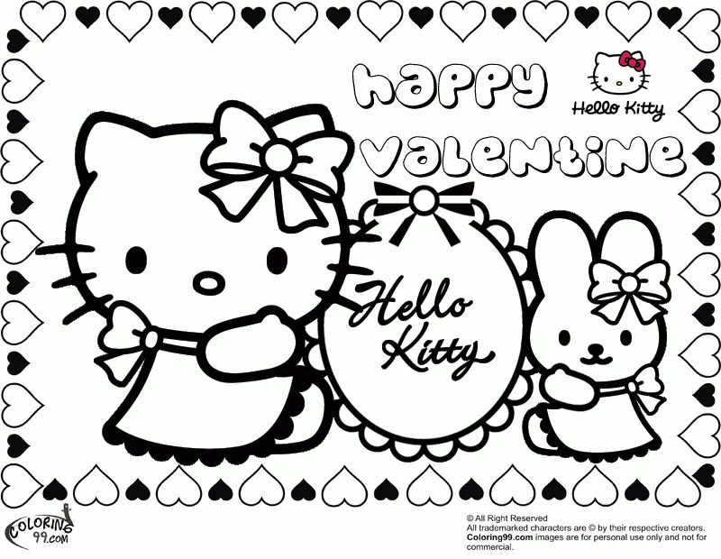 Desenhos de Namorados Da Hello Kitty Para Colorir 8